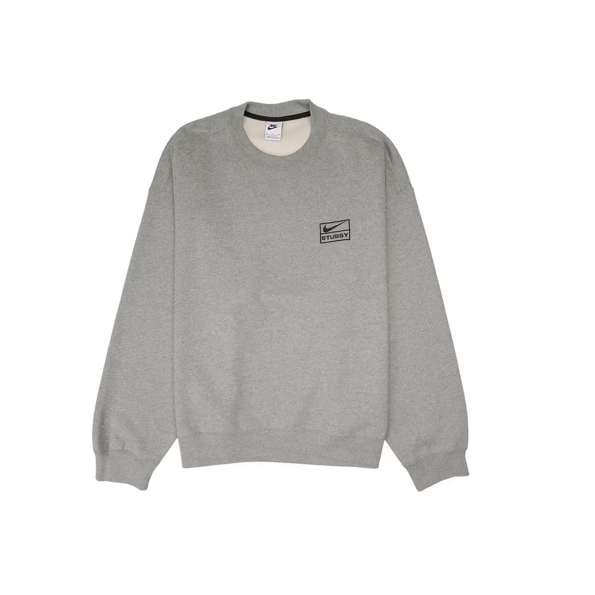 Nike x Stussy Crew Fleece Grey (SS23) – ubrania streetwear