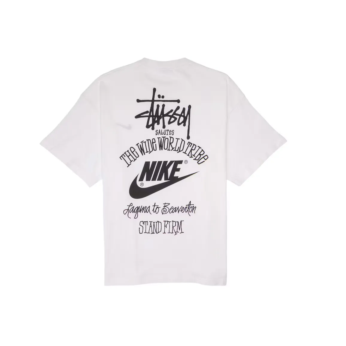 Nike x Stussy The Wide World Tribe T-Shirt White – ubrania