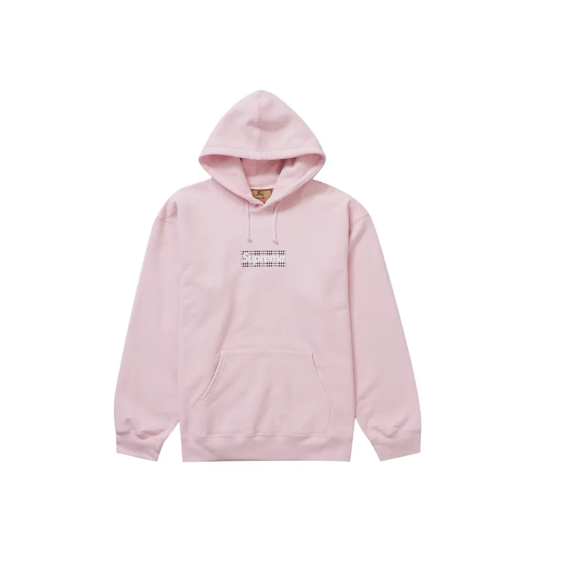 Supreme Burberry Box Logo Hooded Sweatshirt Light Pink – – theshoebox