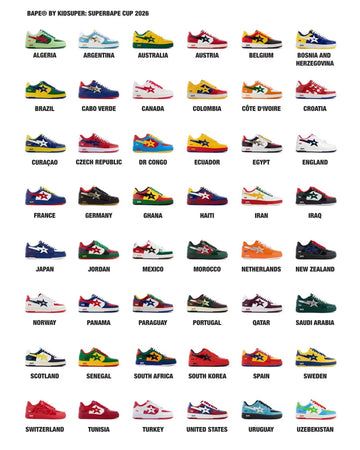 KidSuper x BAPE — 48 sneakersów na jeden Mundial. To jeden z największych projektów roku