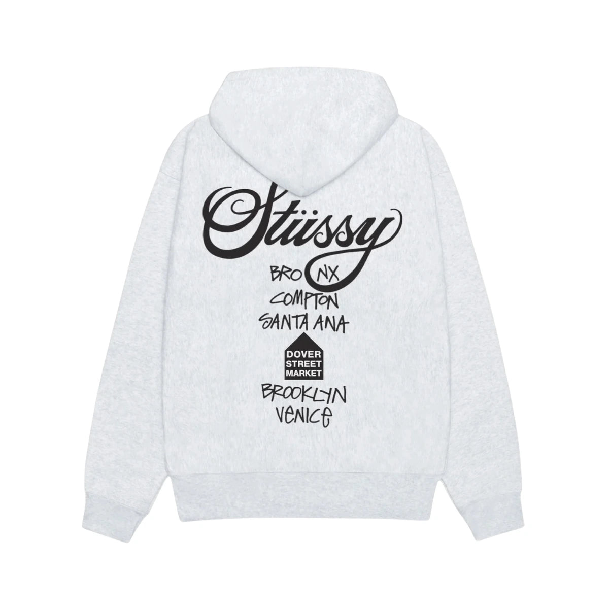 STÜSSY Men's DSM World Tour Hoodie Ash Heather bluza streetwear