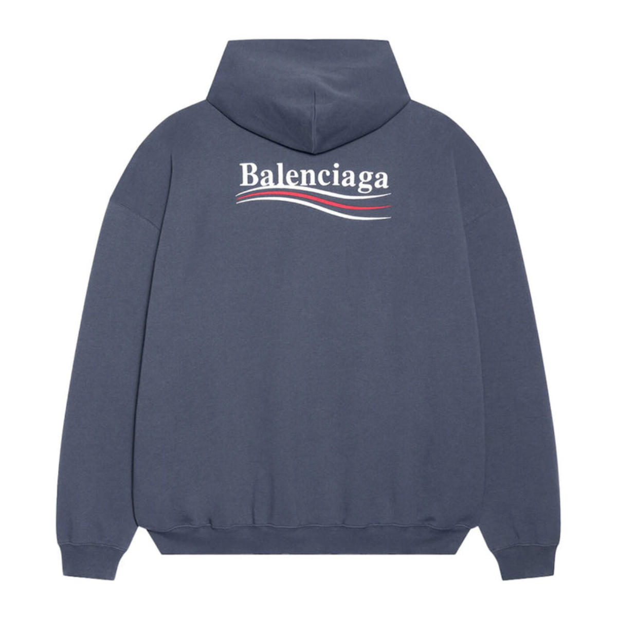 Balenciaga Political Campaign Large Fit Hoodie Dark Grey