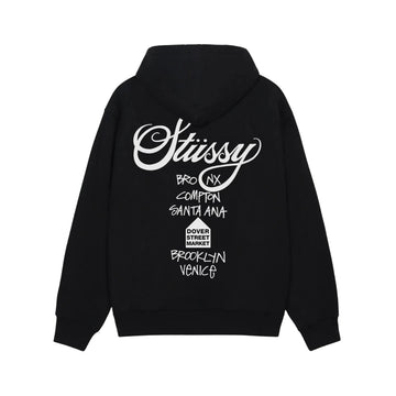 STÜSSY Men's DSM World Tour Hoodie Black bluza streetwear