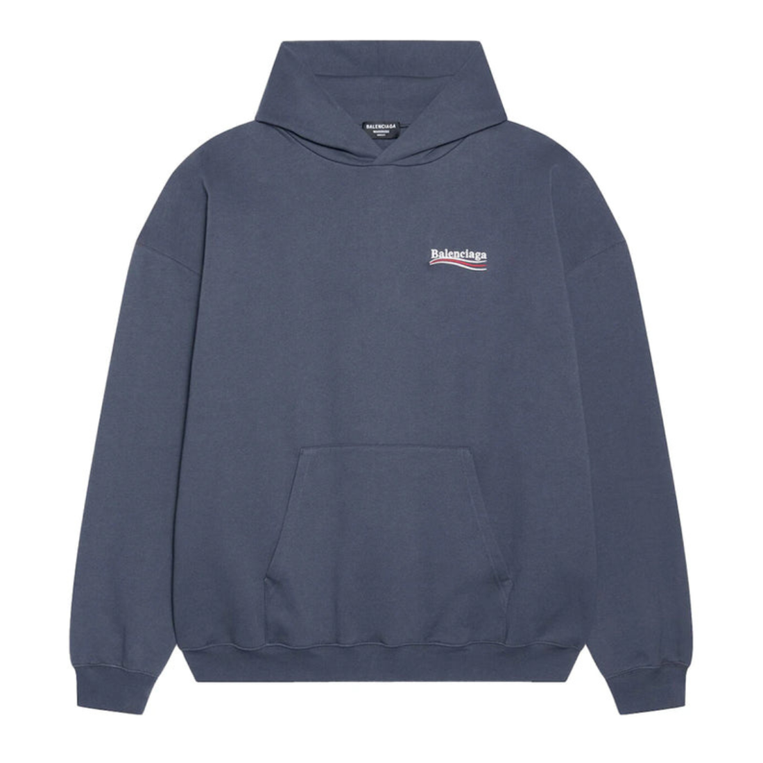 Balenciaga Political Campaign Large Fit Hoodie Dark Grey