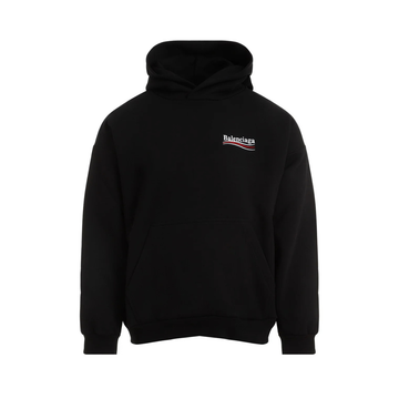 Balenciaga Political Campaign Large Hoodie Black