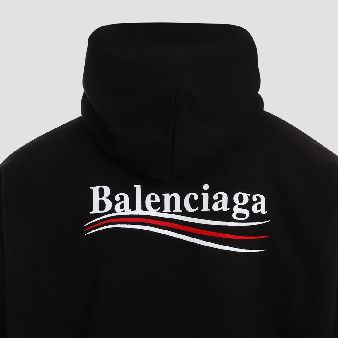 Balenciaga Political Campaign Large Hoodie Black