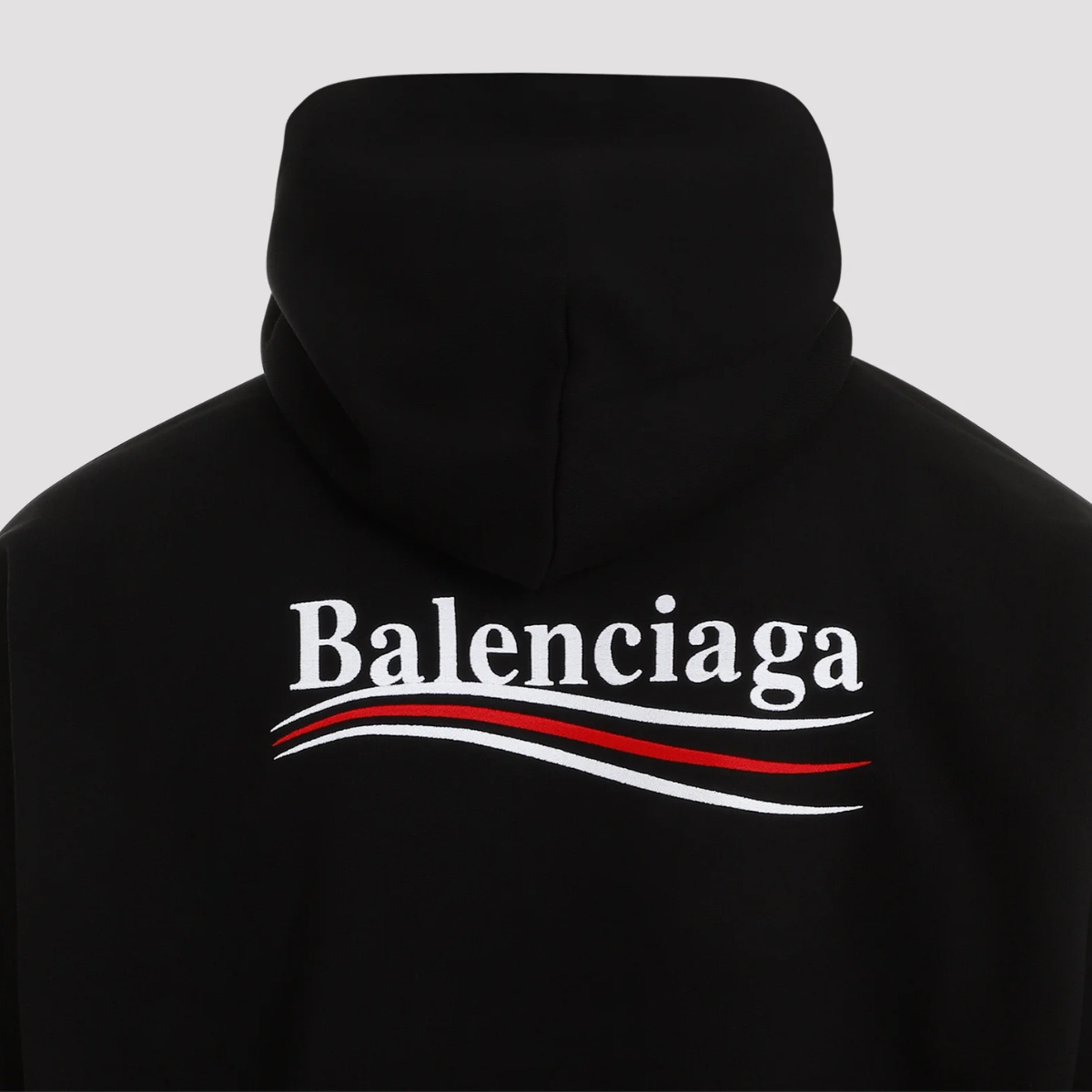 Balenciaga Political Campaign Large Hoodie Black