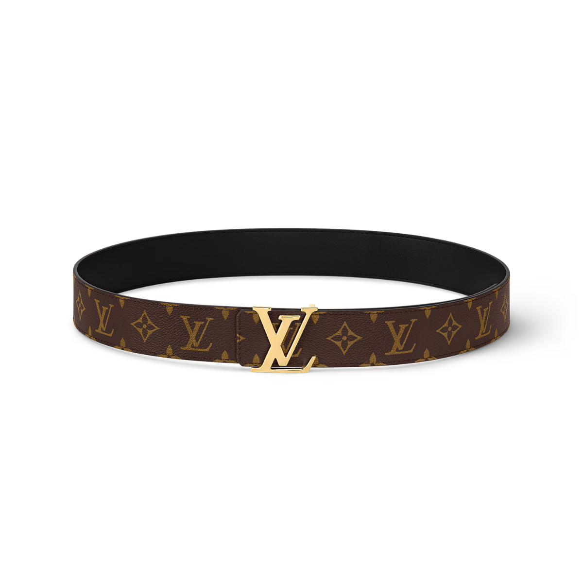 Louis Vuitton LV Initiales Reversible Belt Monogram Brown