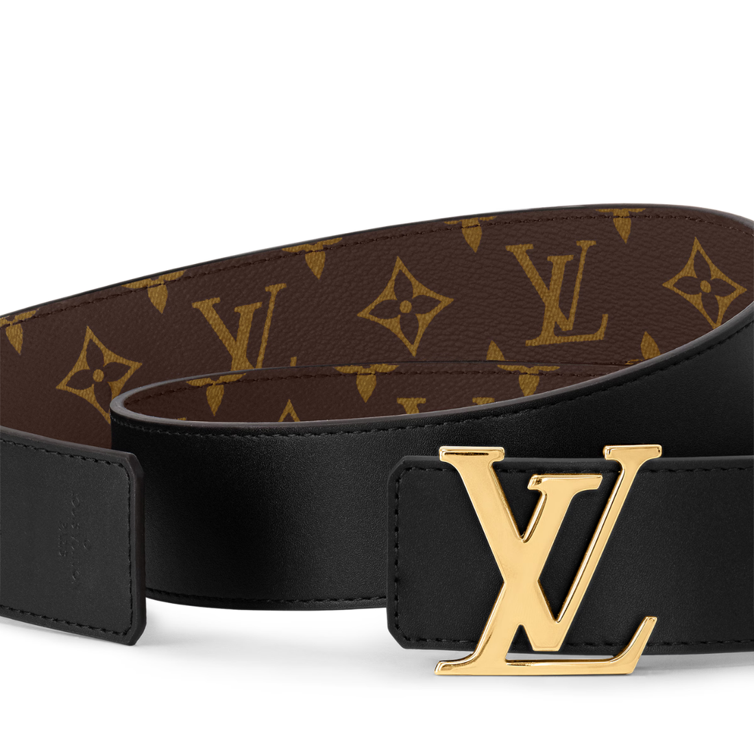 Louis Vuitton LV Initiales Reversible Belt Monogram Brown