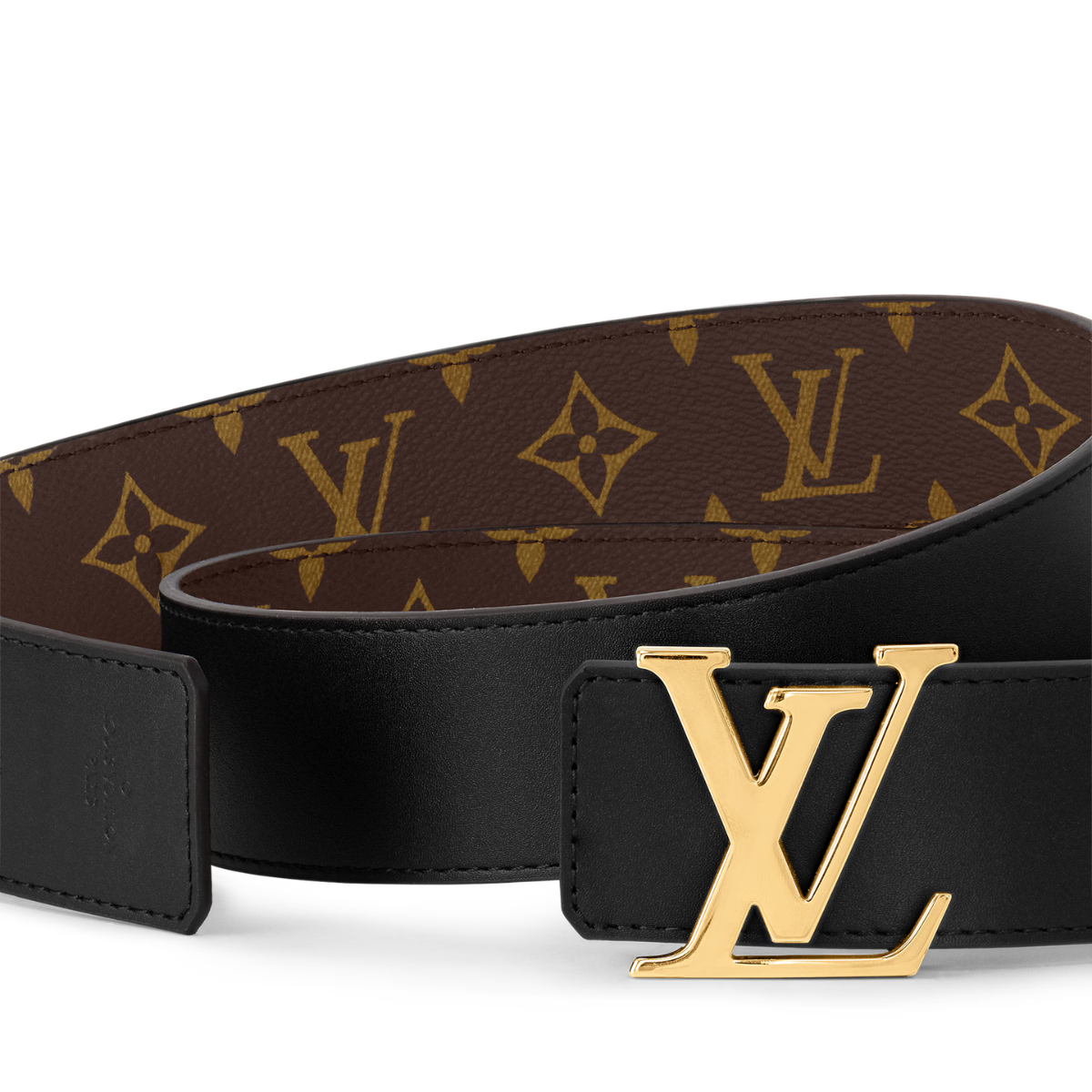Louis Vuitton LV Initiales Reversible Belt Monogram Brown