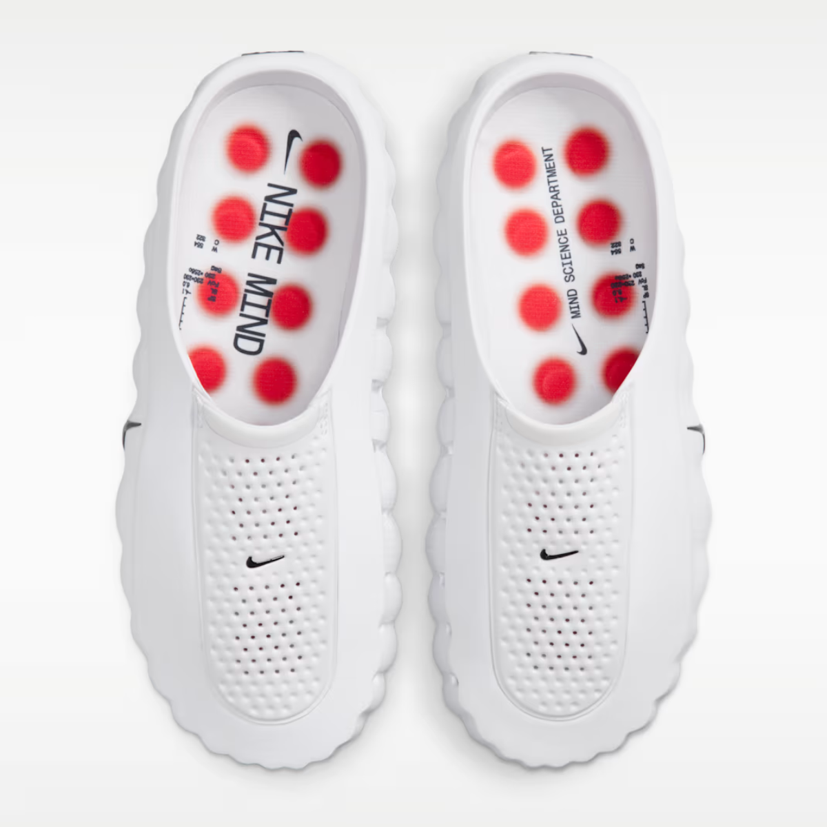 Nike Mind 001 Slide White Speed Red