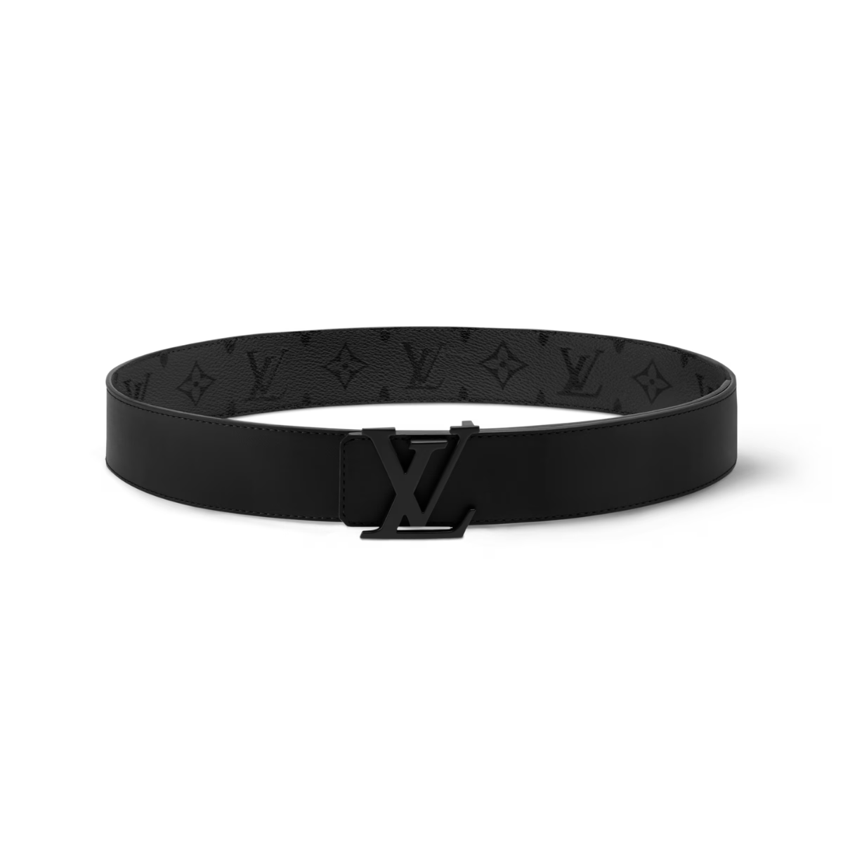 Louis Vuitton LV Initiales Belt Monogram Buckle Black