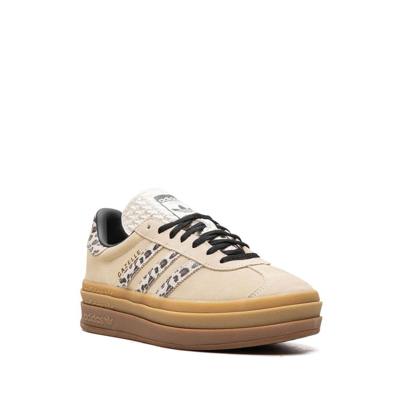 adidas Gazelle Bold Cream Black Leopard