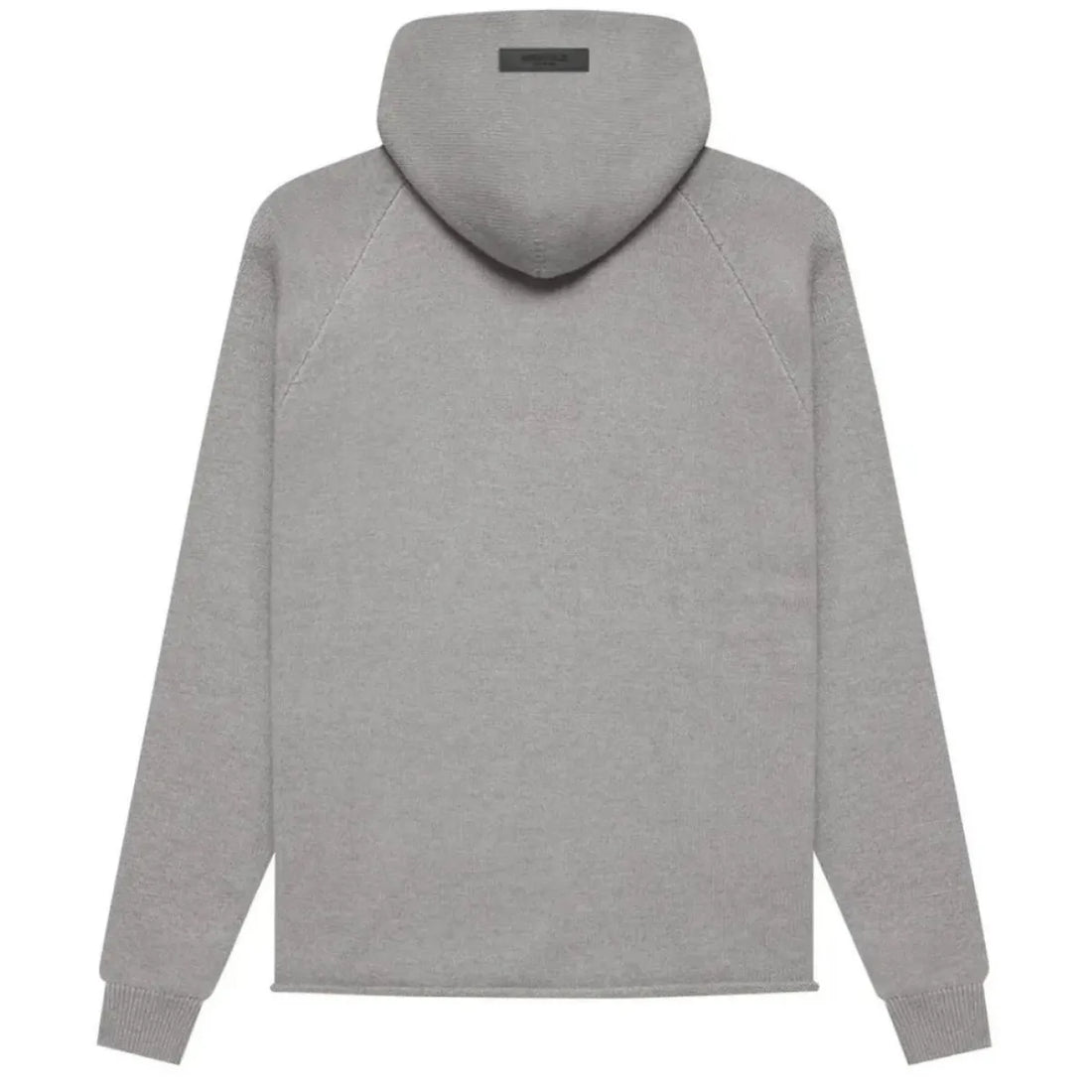 Fear of God Essentials 1977 Dark Oatmeal hoodie z czarnym napisem "1977" na piersi.