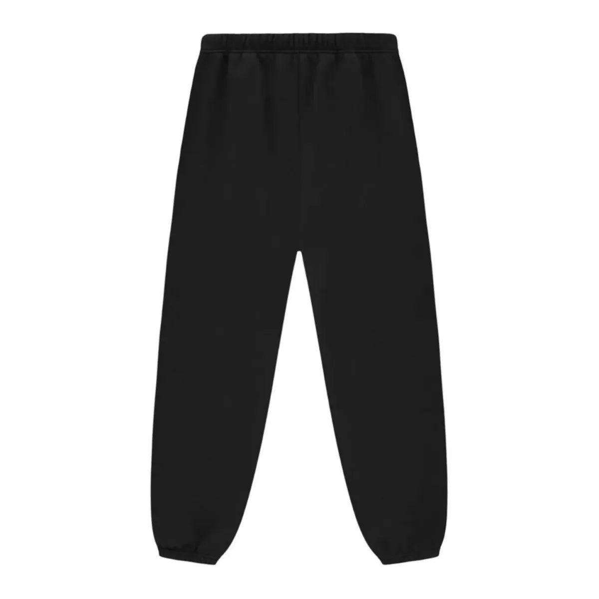 Czarne spodnie dresowe Fear of God Essentials z polaru, z elastyczną talią i mankietami.