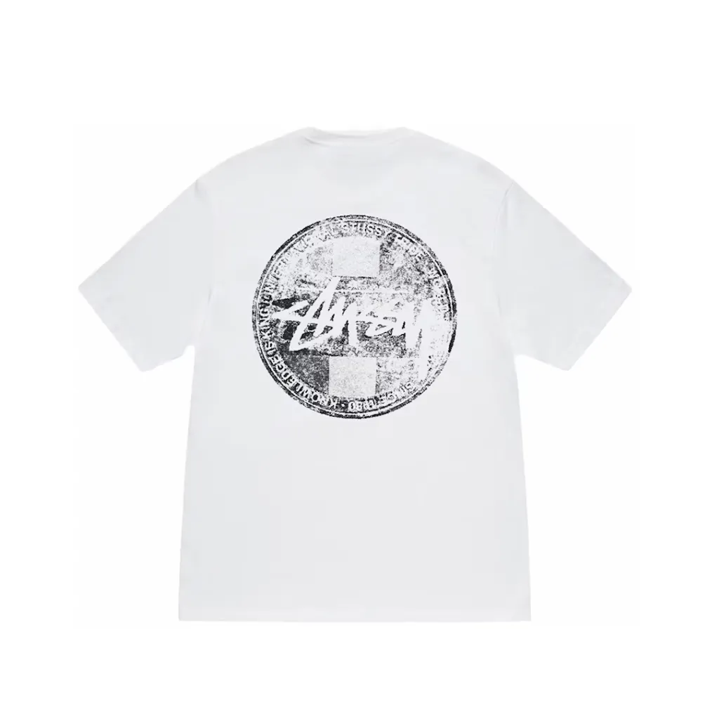Stussy Dot Stamp Tee White t shirt streetwear