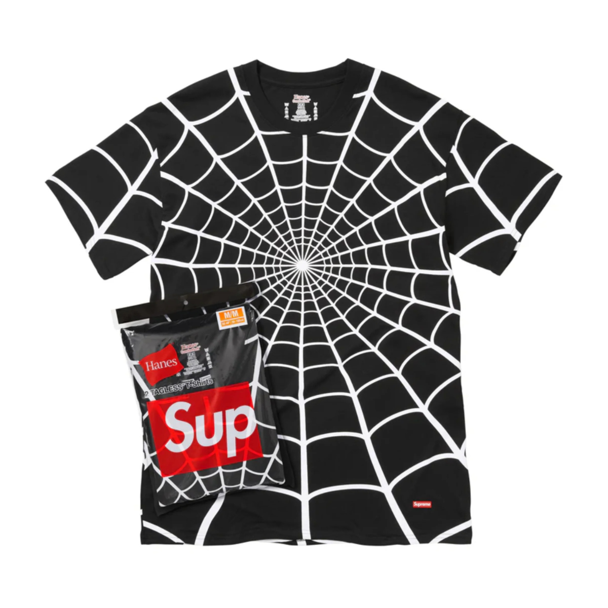 Supreme Hanes T-Shirt Spider-Man Black (1szt.)