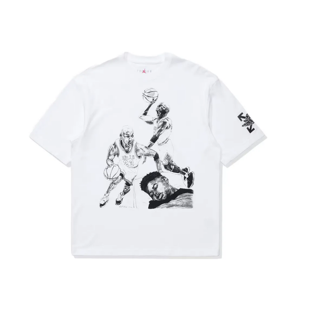 OFF-WHITE x Jordan T-shirt White t shirt streetwear