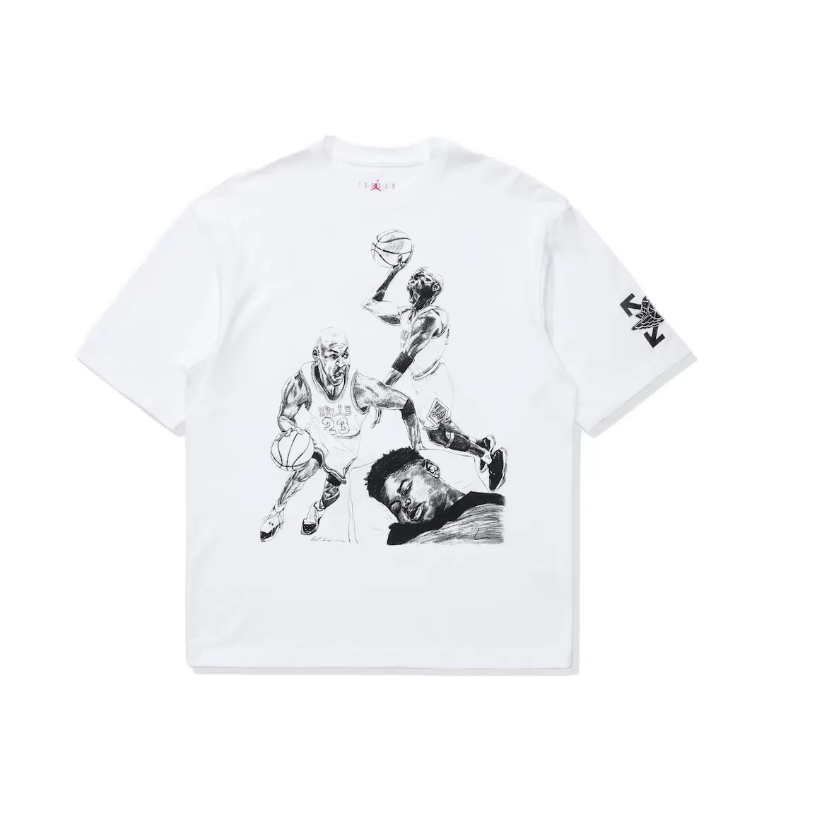OFF-WHITE x Jordan T-shirt White t shirt streetwear