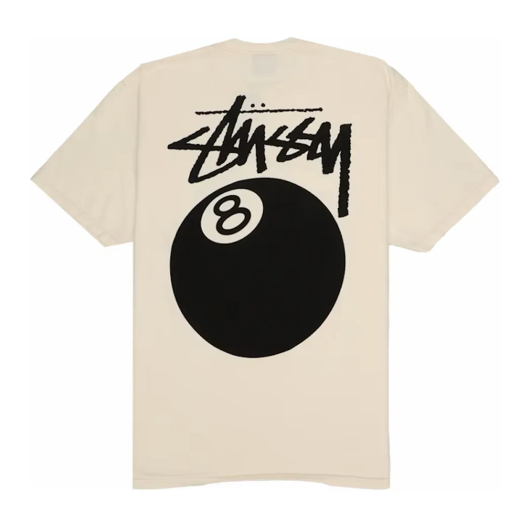 Stussy 8 Ball Pigment Dyed Tee Natural t shirt streetwear