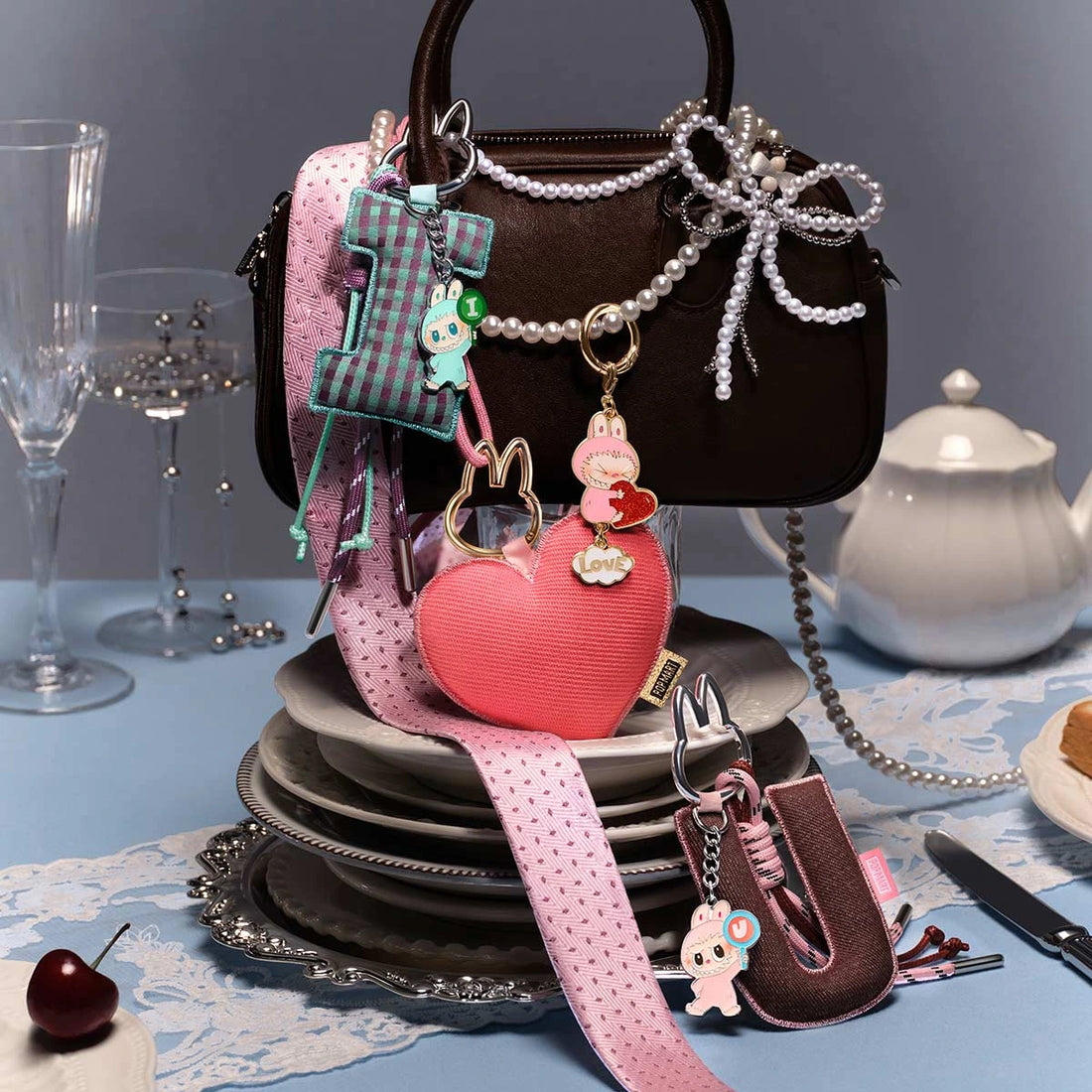 POP MART LABUBU Pin for Love Series- Letter Pendant Blind Box (A-M)