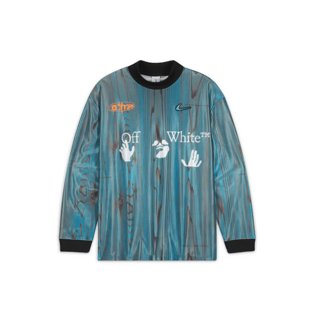 OFF-WHITE x Nike 001 Soccer Jersey Blue t shirt streetwear