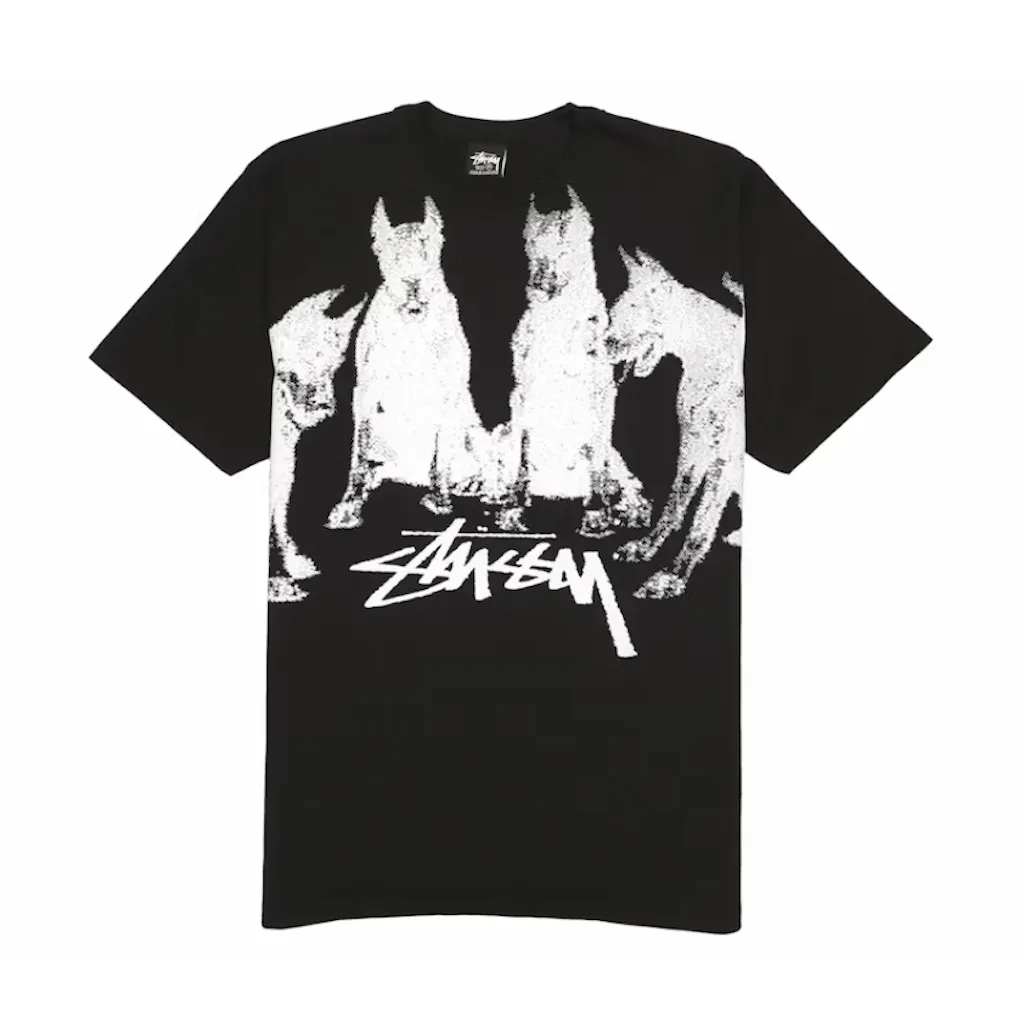 Stussy Doberman Tee Black t shirt streetwear
