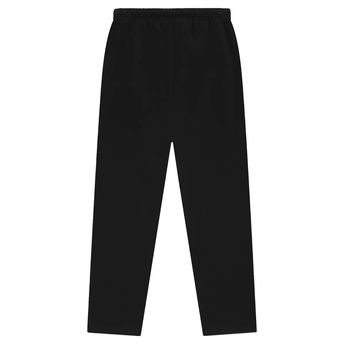 Fear of God Essentials NBA Black FW24 sweatpant, solid black with elastic waist and cuffs.