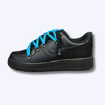 Nike Air Force 1 Low Black Rope "Laces Blue"