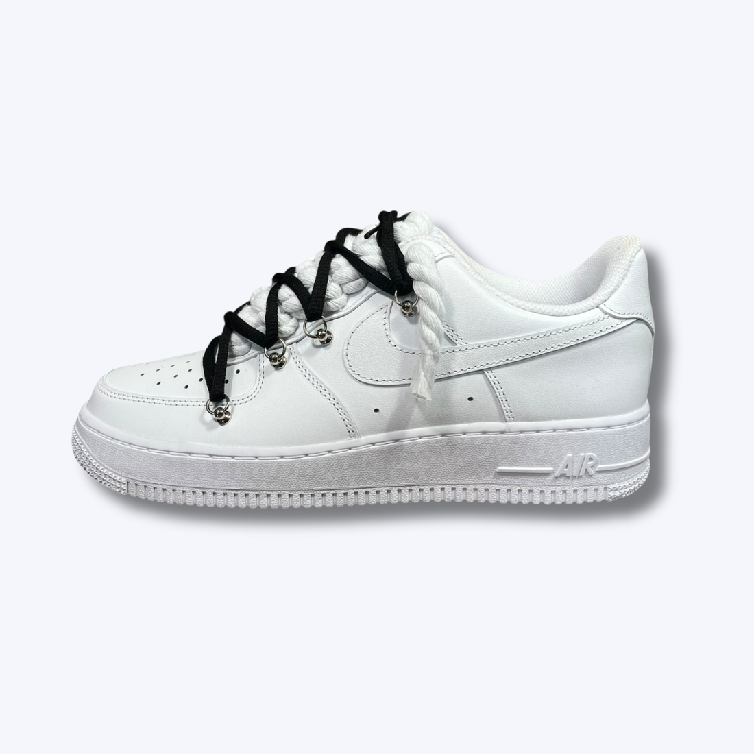 Nike Air Force 1 Low White Rope & Black Laces