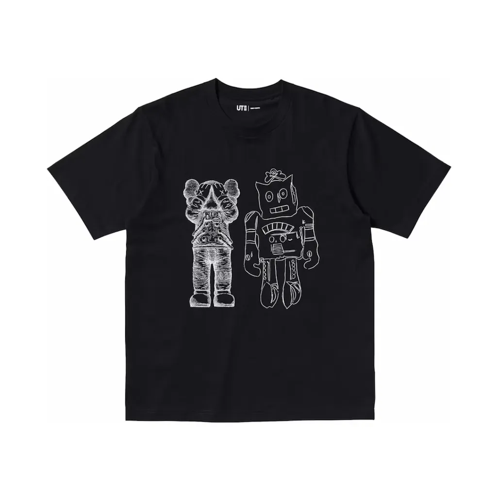 KAWS x Uniqlo Warhol UT Graphic 476351 T-shirt Black t shirt streetwear