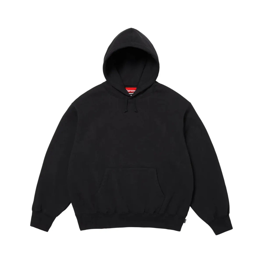 Supreme Satin Applique Hooded Sweatshirt Black