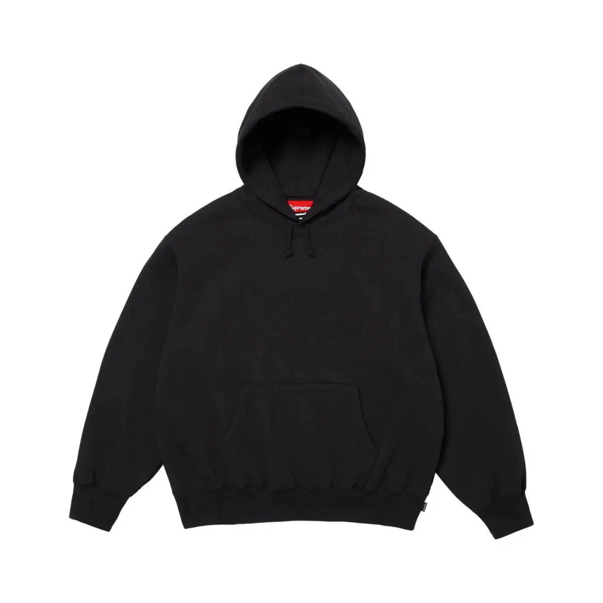 Supreme Satin Applique Hooded Sweatshirt Black