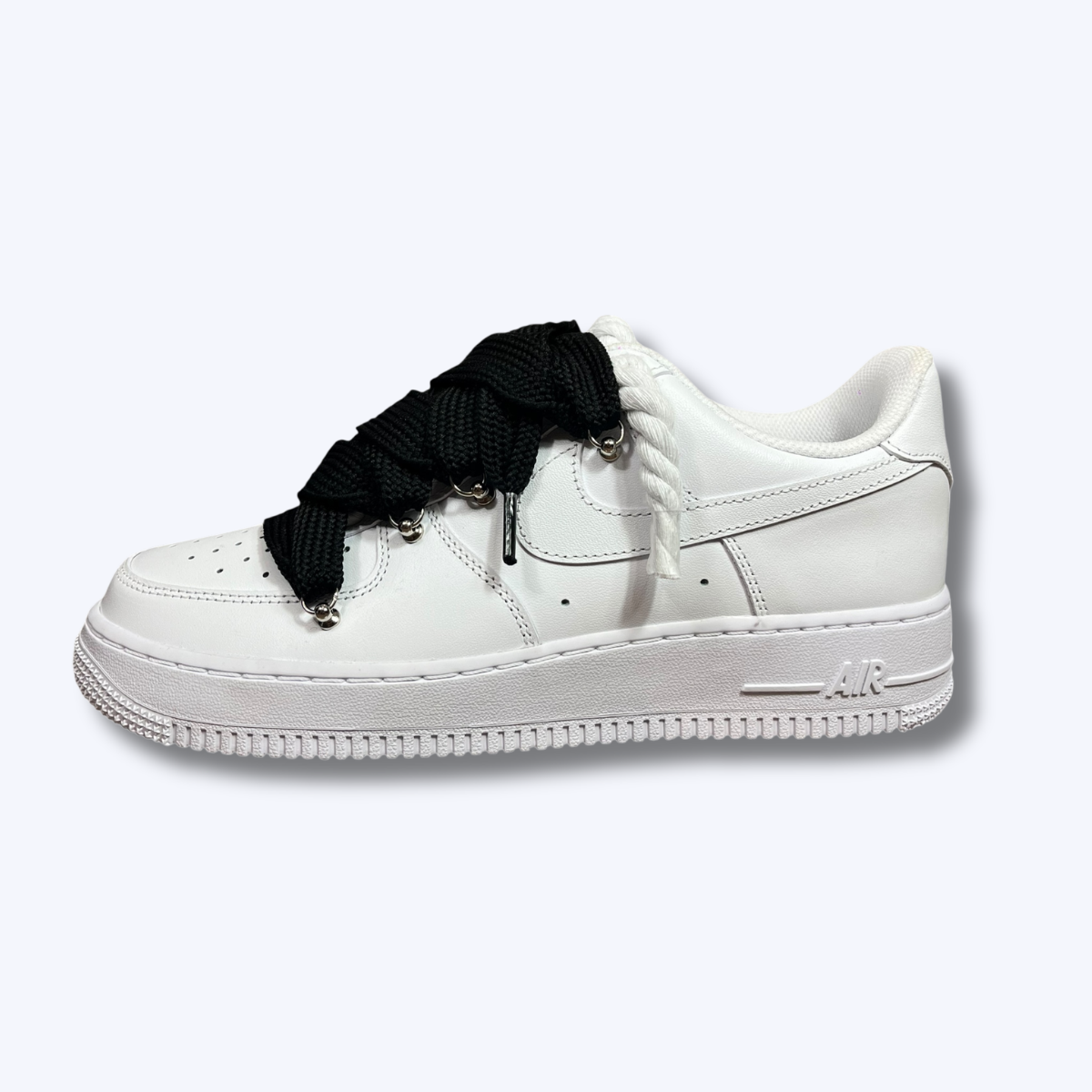 Nike Air Force 1 Low White Rope & Black Laces
