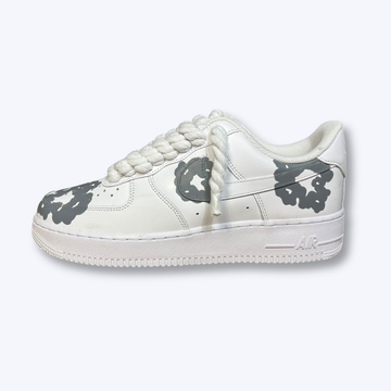 Nike Air Force 1 Low White Rope Denim Tears Custom