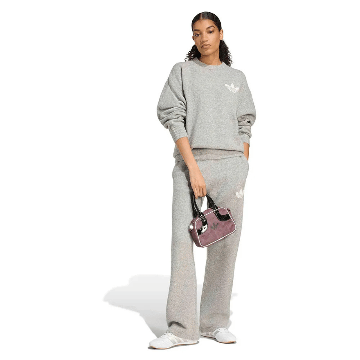 adidas Knitted Sweter "Medium Grey Heather"