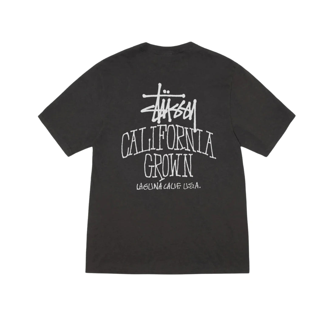 STÜSSY Respect The Pool Pigment Dyed T-Shirt Black t shirt streetwear