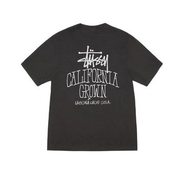 STÜSSY Respect The Pool Pigment Dyed T-Shirt Black t shirt streetwear