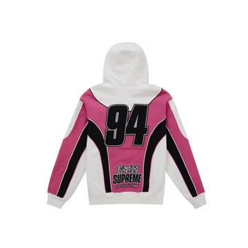 Supreme Fox Racing Zip Up Hooded Sweatshirt White kurtka streetwear