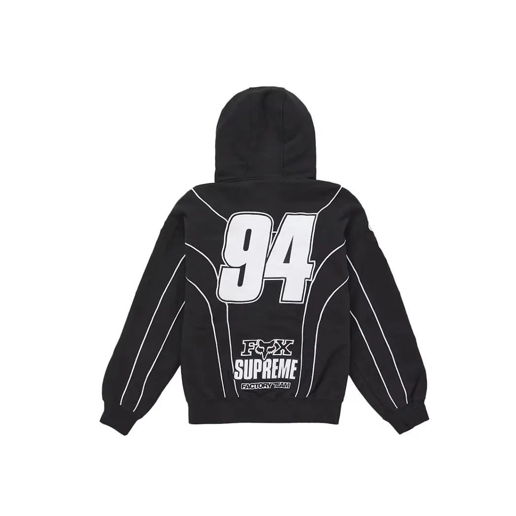 Supreme Fox Racing Zip Up Hooded Sweatshirt Black kurtka streetwear