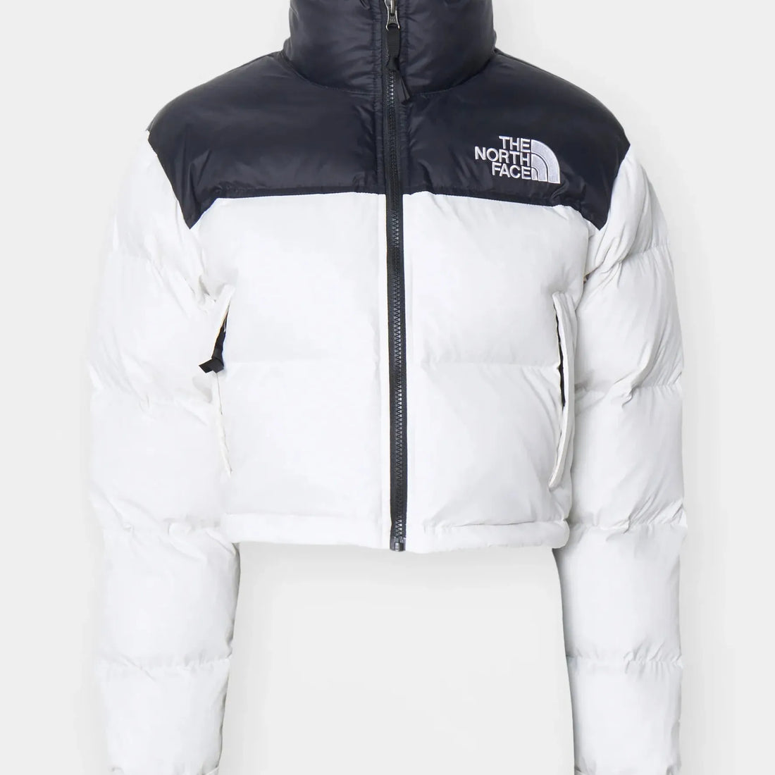 Kurtka Damska The North Face Nuptse 700 Short Biała kurtka streetwear