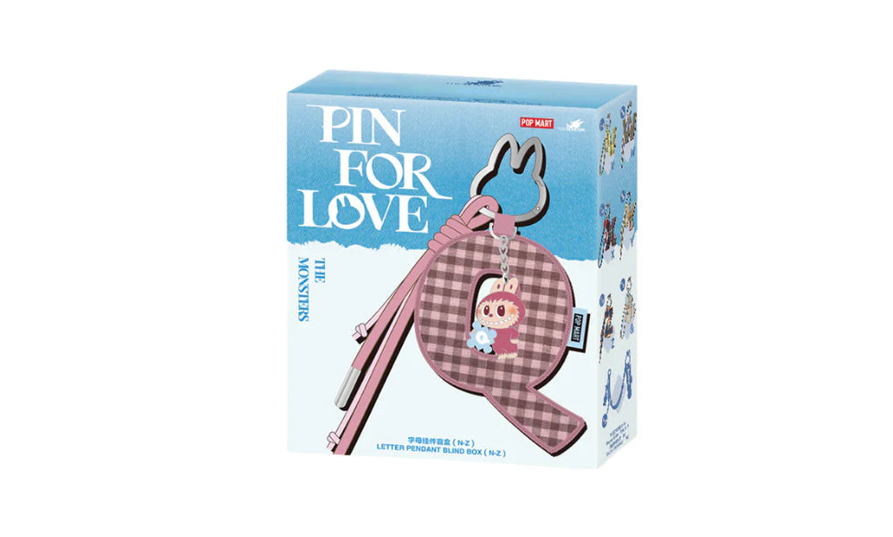 POP MART LABUBU THE MONSTERS Pin for Love Series- Letter Pendant Blind Box (N-Z)