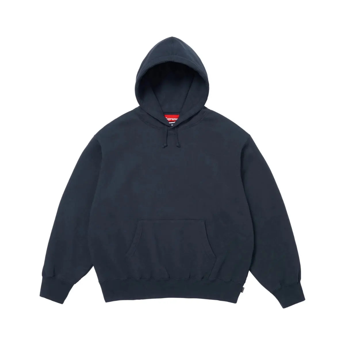 Supreme Satin Applique Hooded Sweatshirt Navy