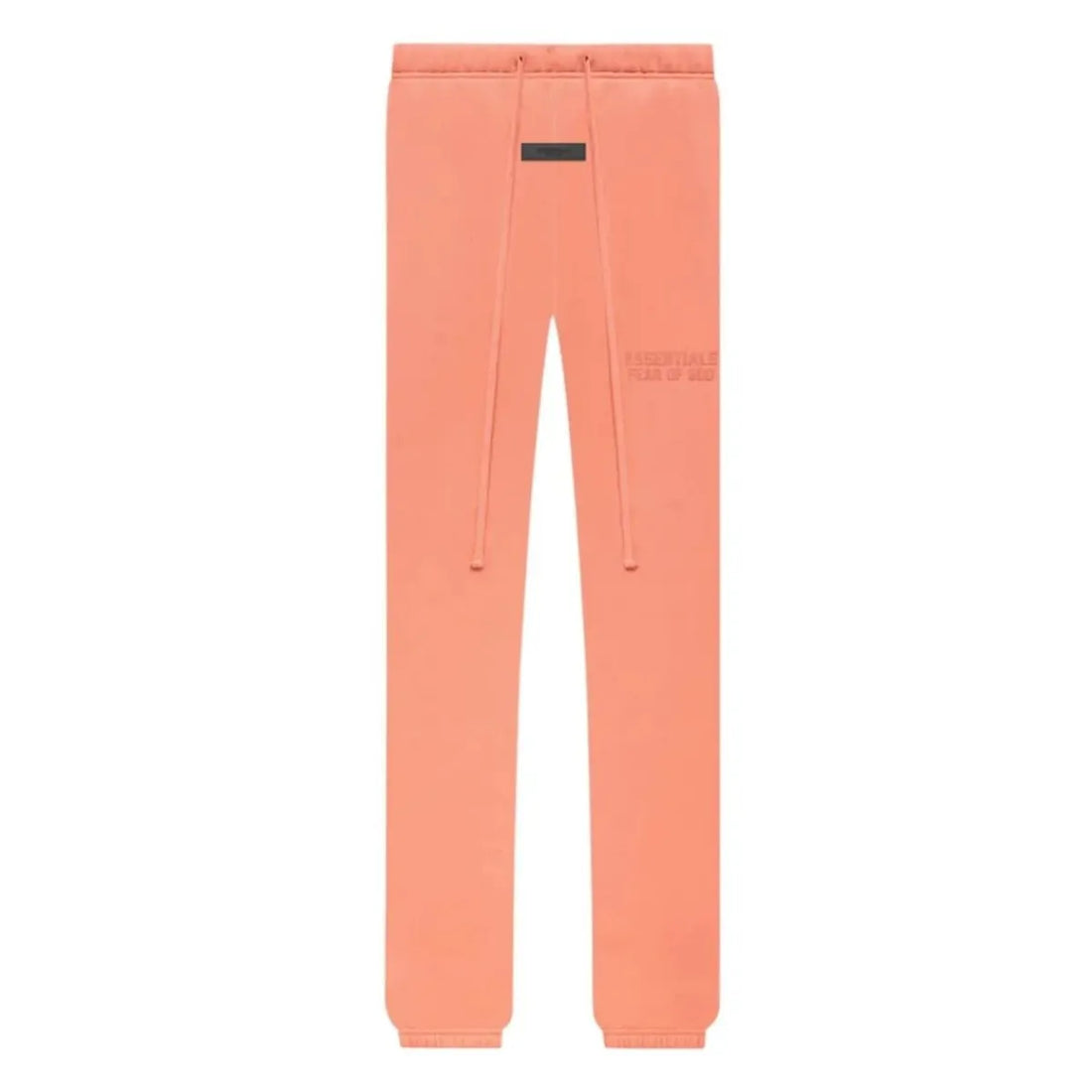 Fear of God Essentials Coral Sweatpant, premium streetwear z logo Essentials na udzie i sznurkami.