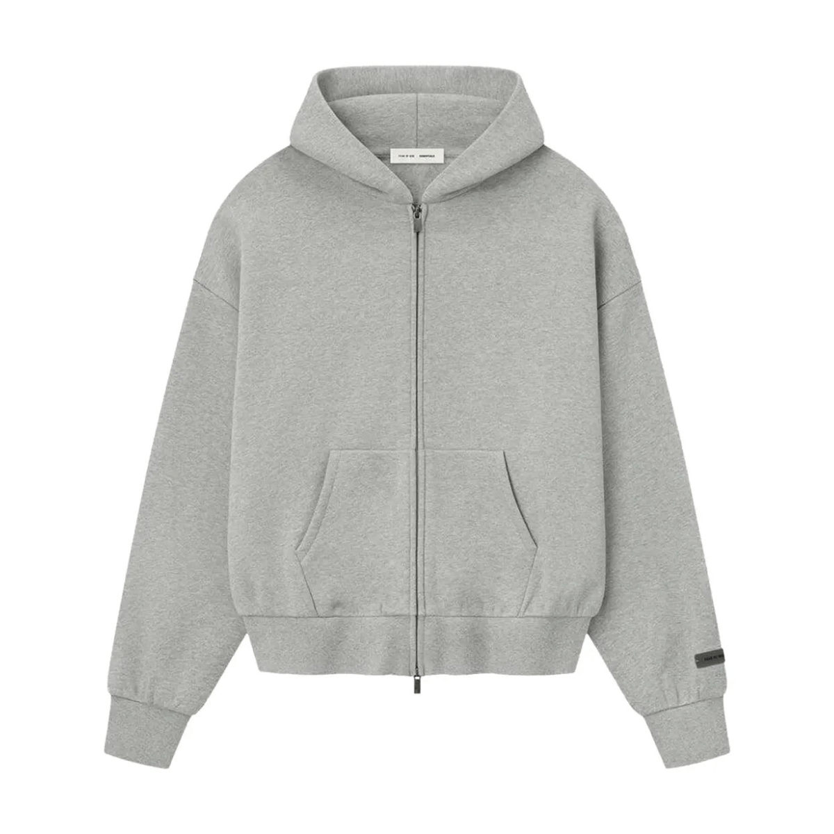 Bluza Rozpinana Fear of God Essentials Classic Zip-Up 'Concrete Heather'