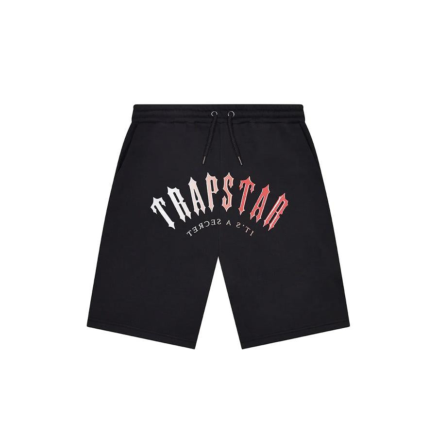 Trapstar Irongate Arch Gel Shorts Black Red spodenki streetwear