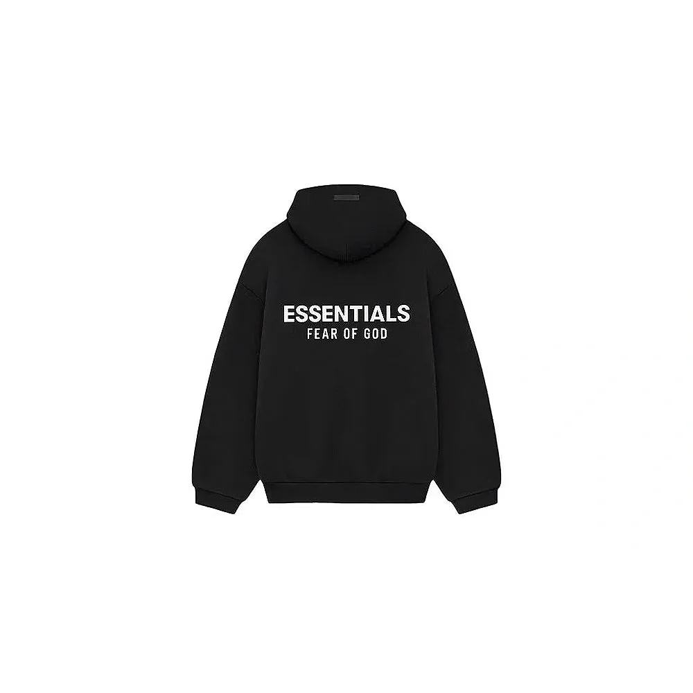 BLUZA FEAR OF GOD ESSENTIALS FLEECE HOODIE BLACK (FW24) bluza streetwear