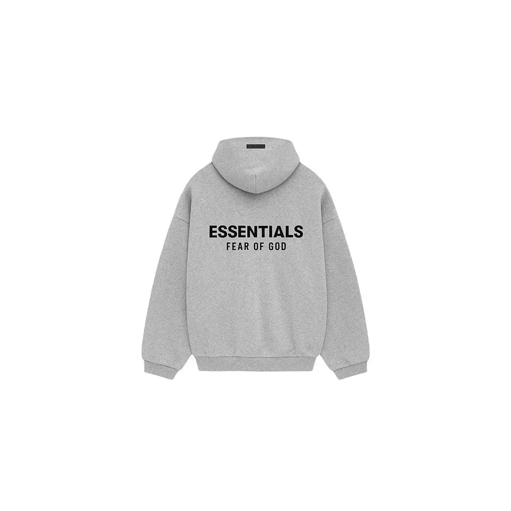 BLUZA FEAR OF GOD ESSENTIALS FLEECE HOODIE LIGHT HEATHER GRAY (FW24) bluza streetwear