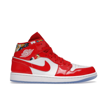 Jordan 1 Mid Barcelona Sweater Red Paten