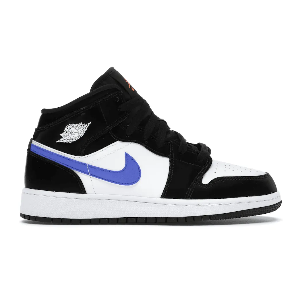 Jordan 1 Mid Black Racer Blue White